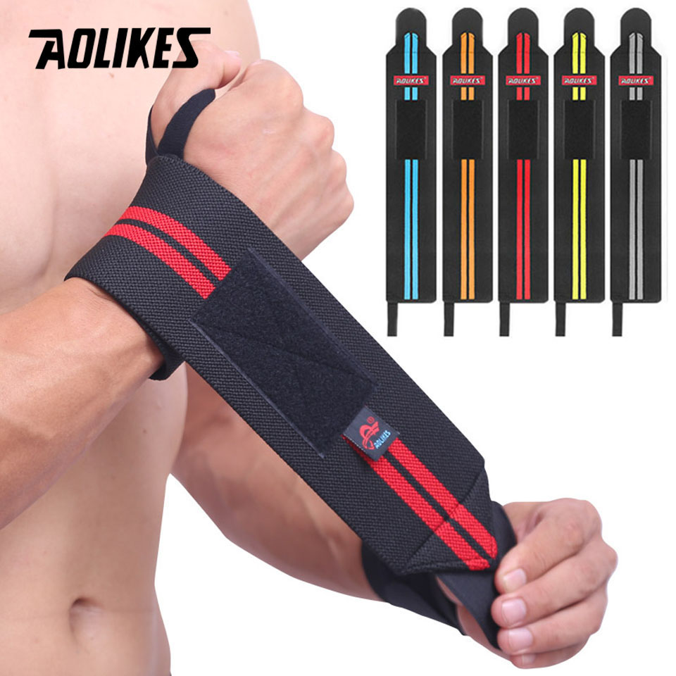 Wrist Wraps Weightlifting Support - AOLIKES 1 paar polsbandjes polssteun brace-bandjes