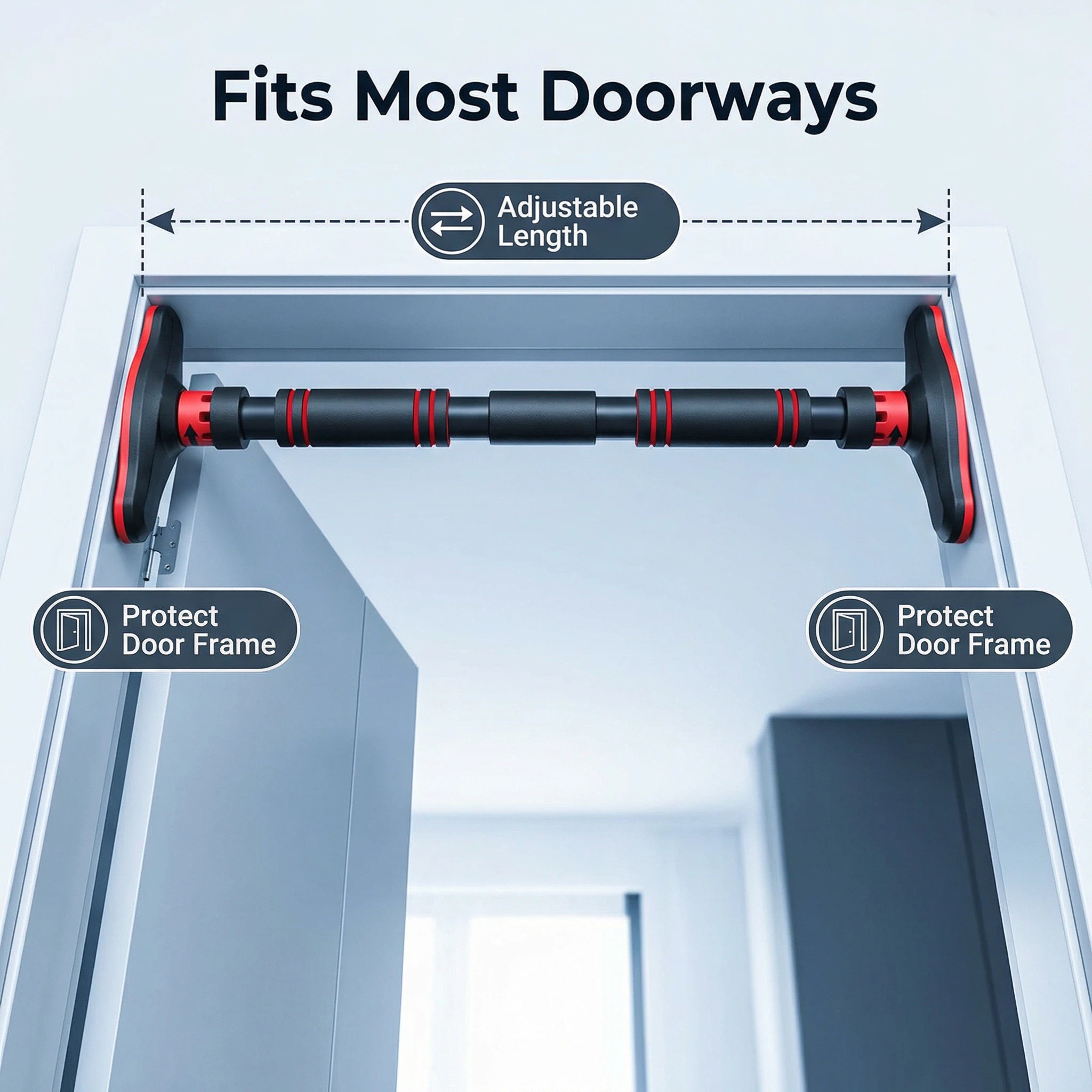 Door Pull Up Bar No Screw - Pull-up bar Multifunctionele deur-chin-up bar voor
