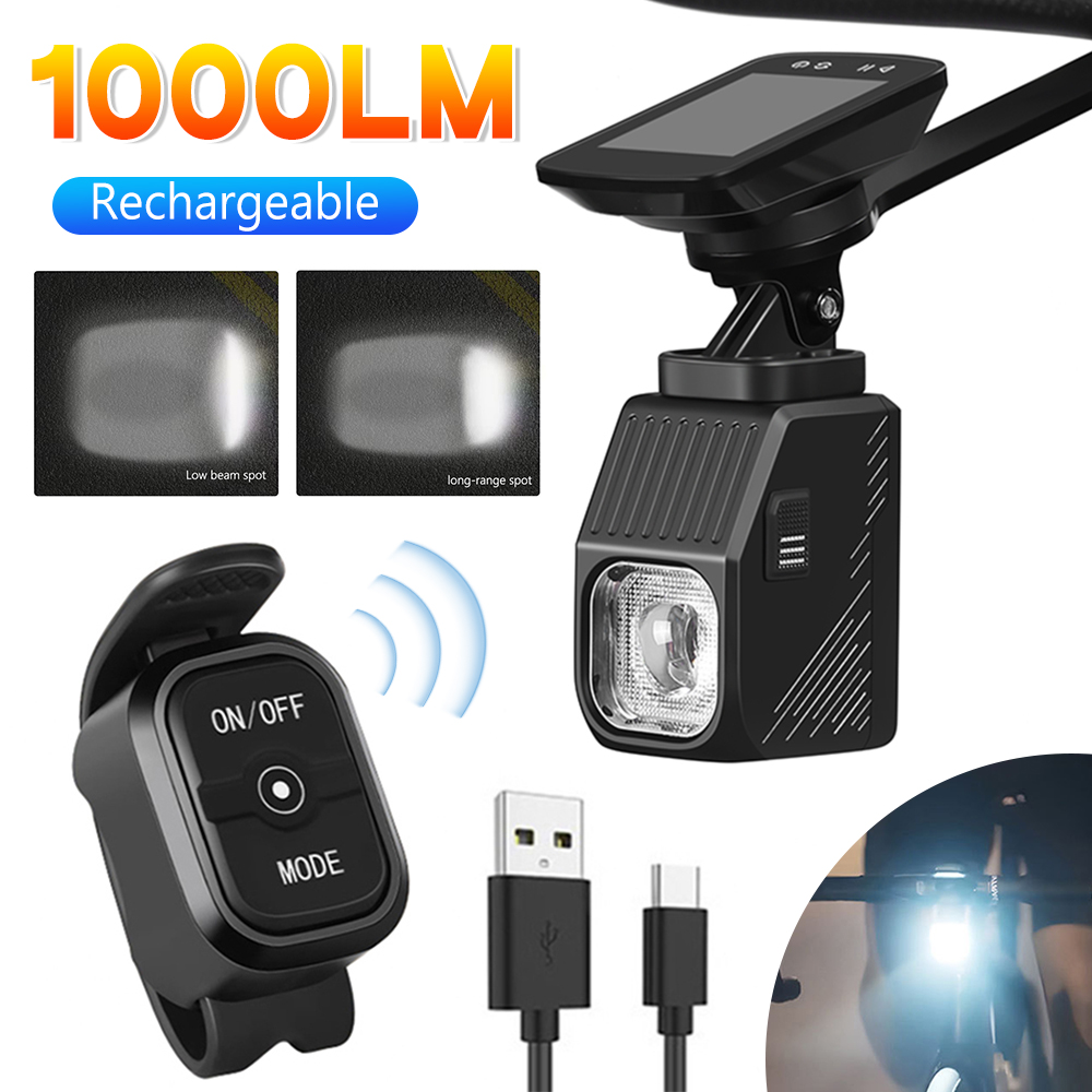 Rechargeable Bicycle Headlight 1000 Lumen - 1000 lumen hoge helderheid racefietskoplamp met