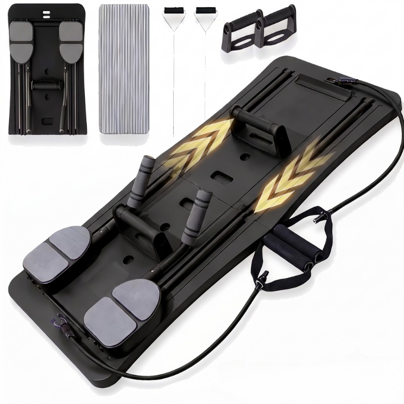 Push Up Board Foldable Multi Function - Multifunctioneel Ab-trainingsbord, opvouwbare core-trainer met weerstandsbanden,