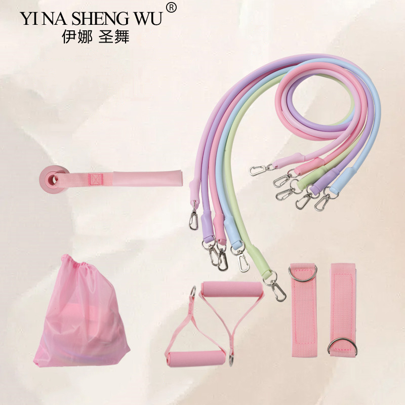 Resistance Bands Set With Handles - Enkelbandjes Weerstandsbanden Set Fitness Workout Oefenapparatuur