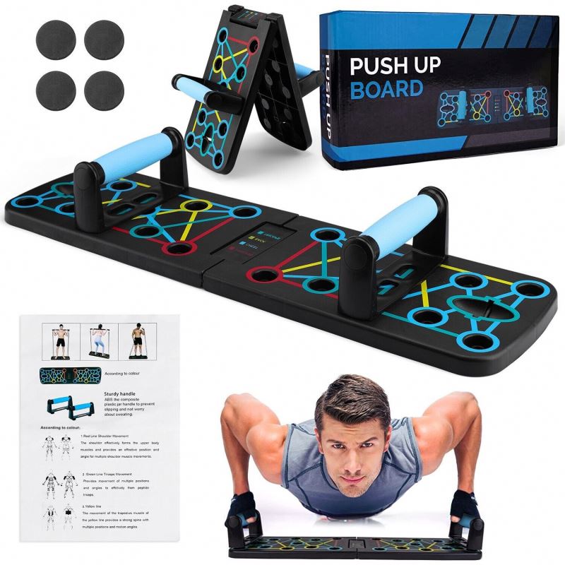 Push Up Board Foldable Multi Function - Multifunctionele opvouwbare oefenapparatuur Push-up standaard Multifunctionele