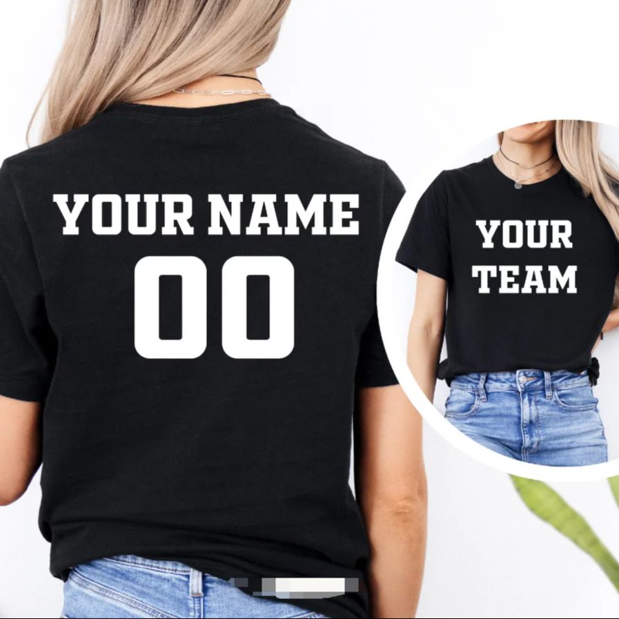 Team Sports - Gepersonaliseerde sportteam T-shirt met aangepaste naam,