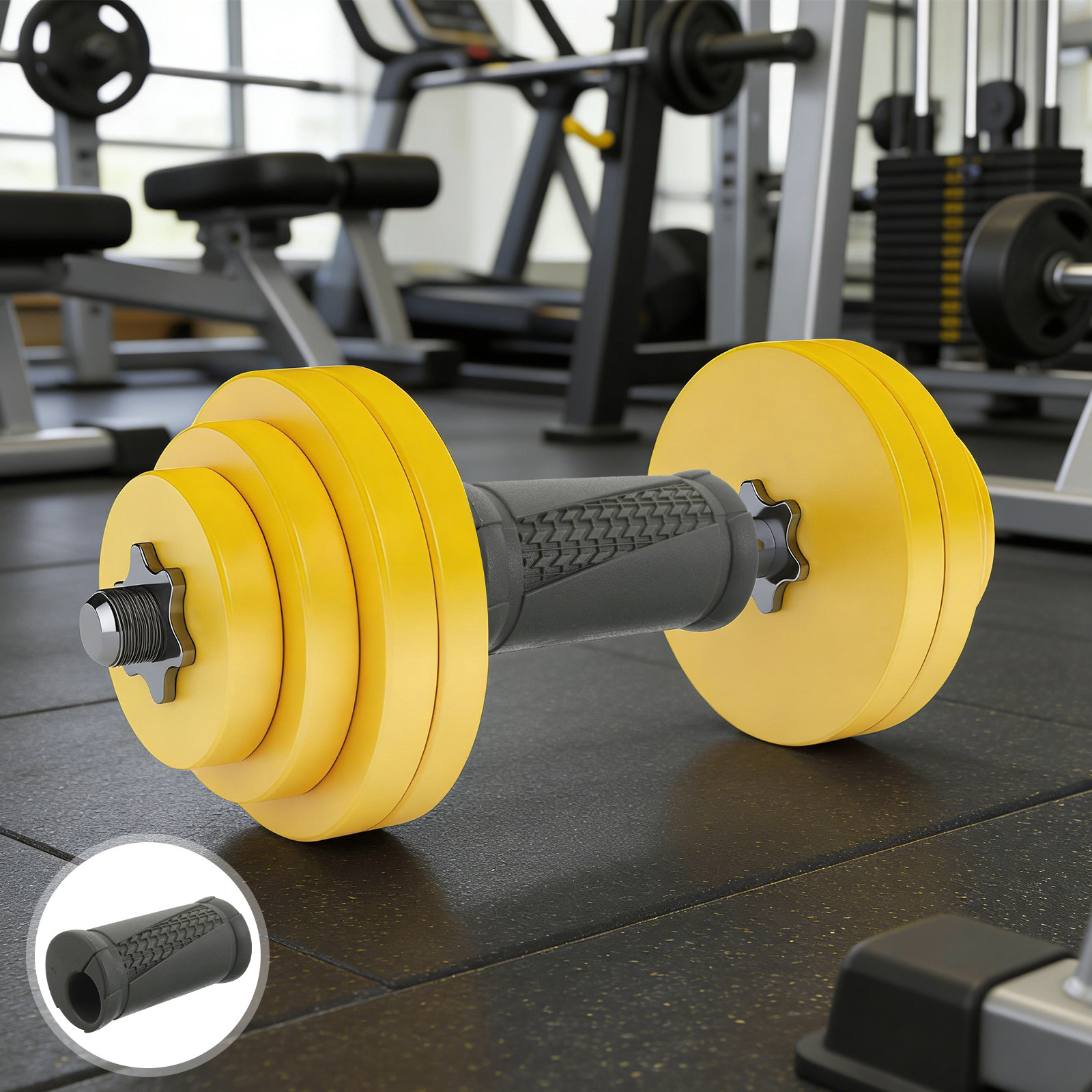 Fitness Equipment - 2 stuks halterhandgrepen antislip barbell handgreepbeschermers