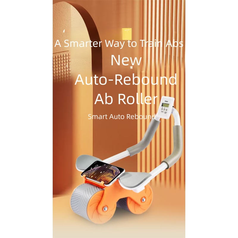 Ab Roller Wheel With Elbow Support - Auto Rebound Ab Roller Wheel met