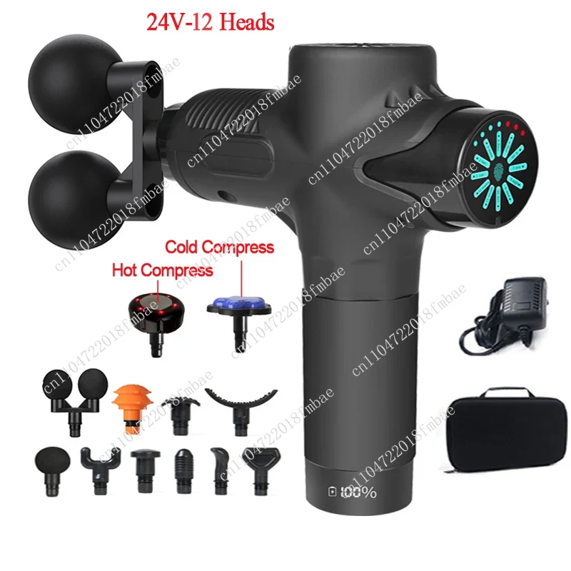 Electric Massage Gun Deep Tissue - 24V professioneel warmte- en koudecompressie elektrisch