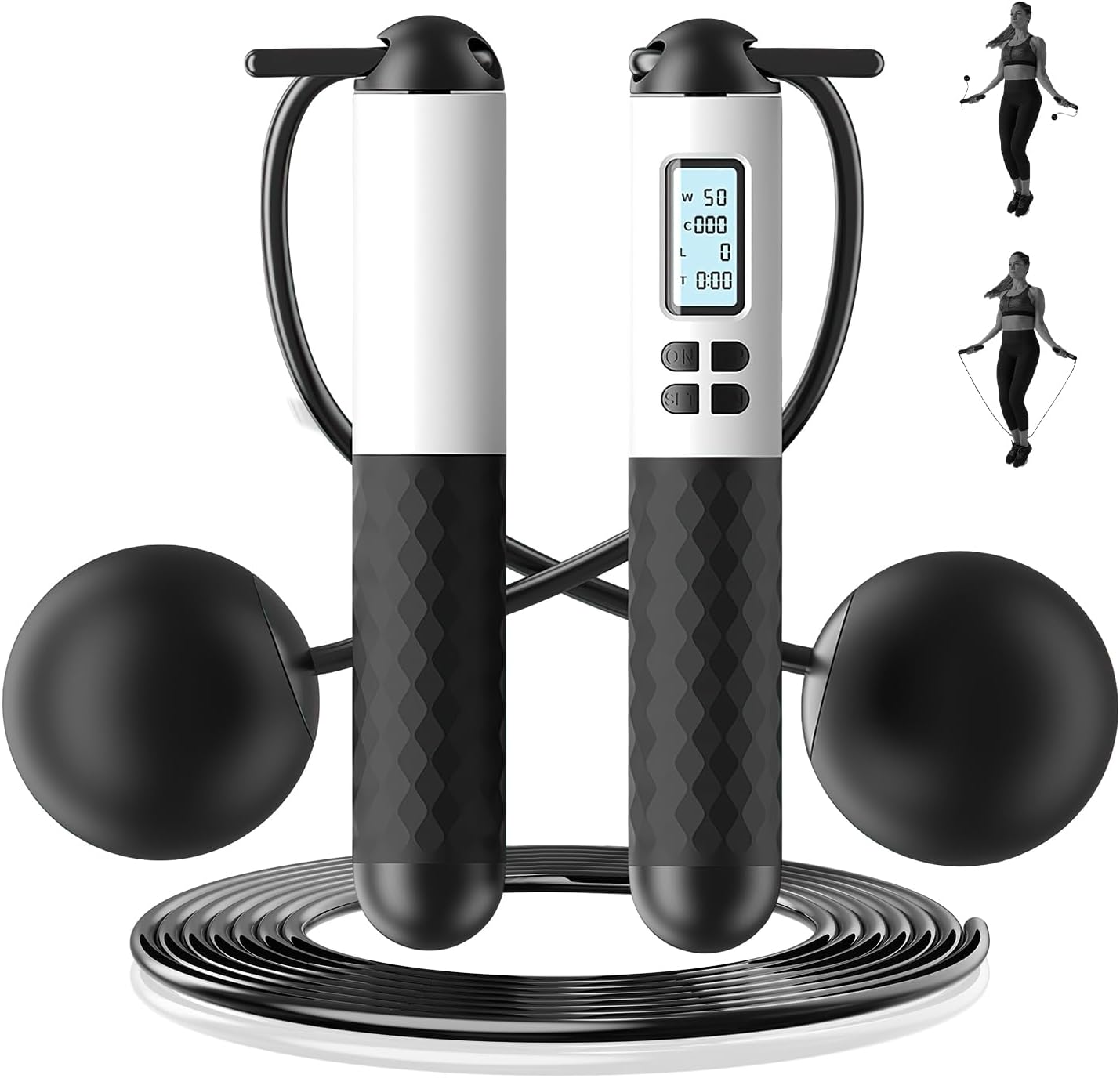 Smart Jump Rope Digital Counter - 6 cm draadloos springtouw met teller