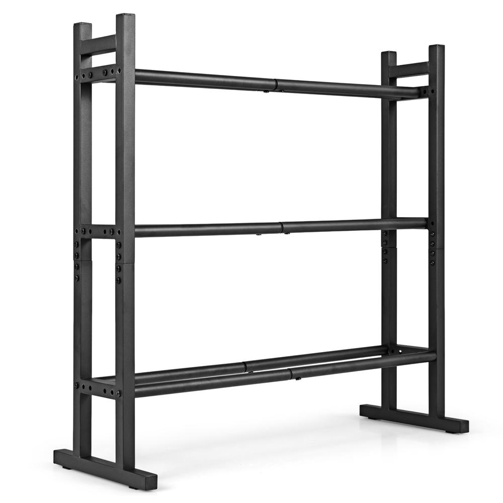 Fitness Equipment - Zware 3-laags dumbbellrek, poedercoating stalen gewichtsopbergstandaard