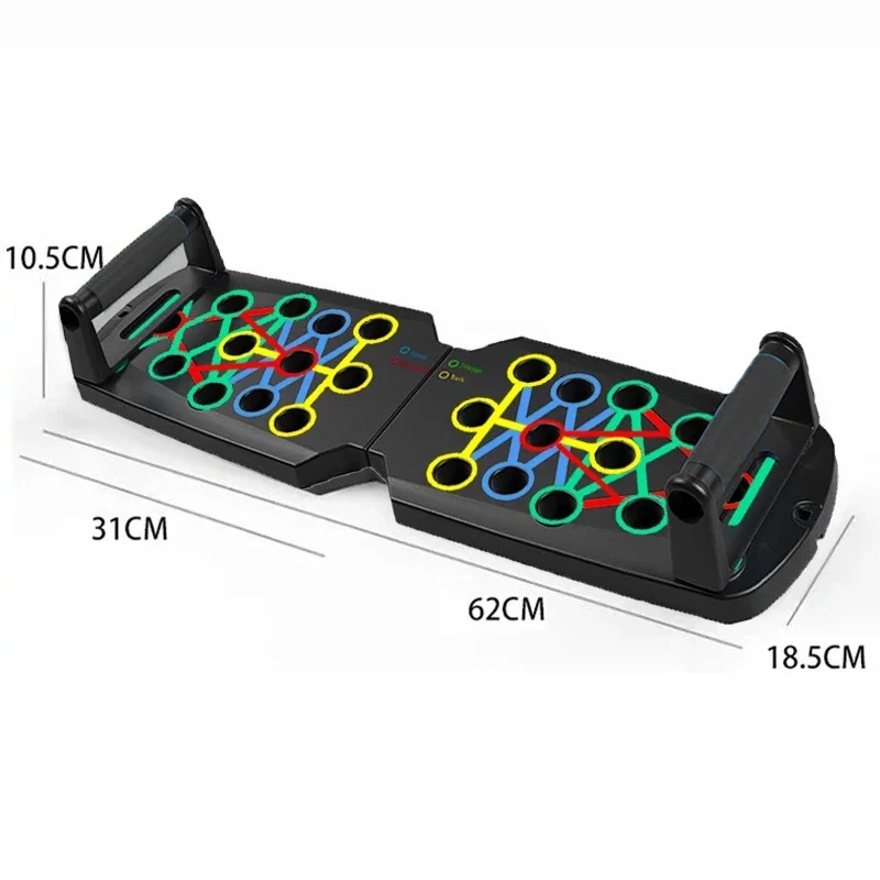 Push Up Board Foldable Multi Function - Opvouwbare push-up boardset - Multifunctionele fitnessapparatuur