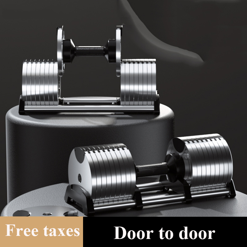 Adjustable Dumbbell Pair 40Kg - Verstelbare gewichthefuitrusting met basis voor mannen
