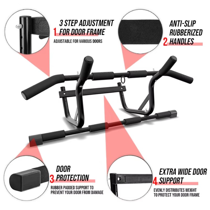 Door Pull Up Bar No Screw - Fabrieksdirect professionele schroeven en anti-slip deur-ophaalstang
