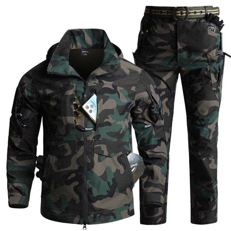 Hiking - Herenset camouflage tactische uitrusting: ademende rip-stop