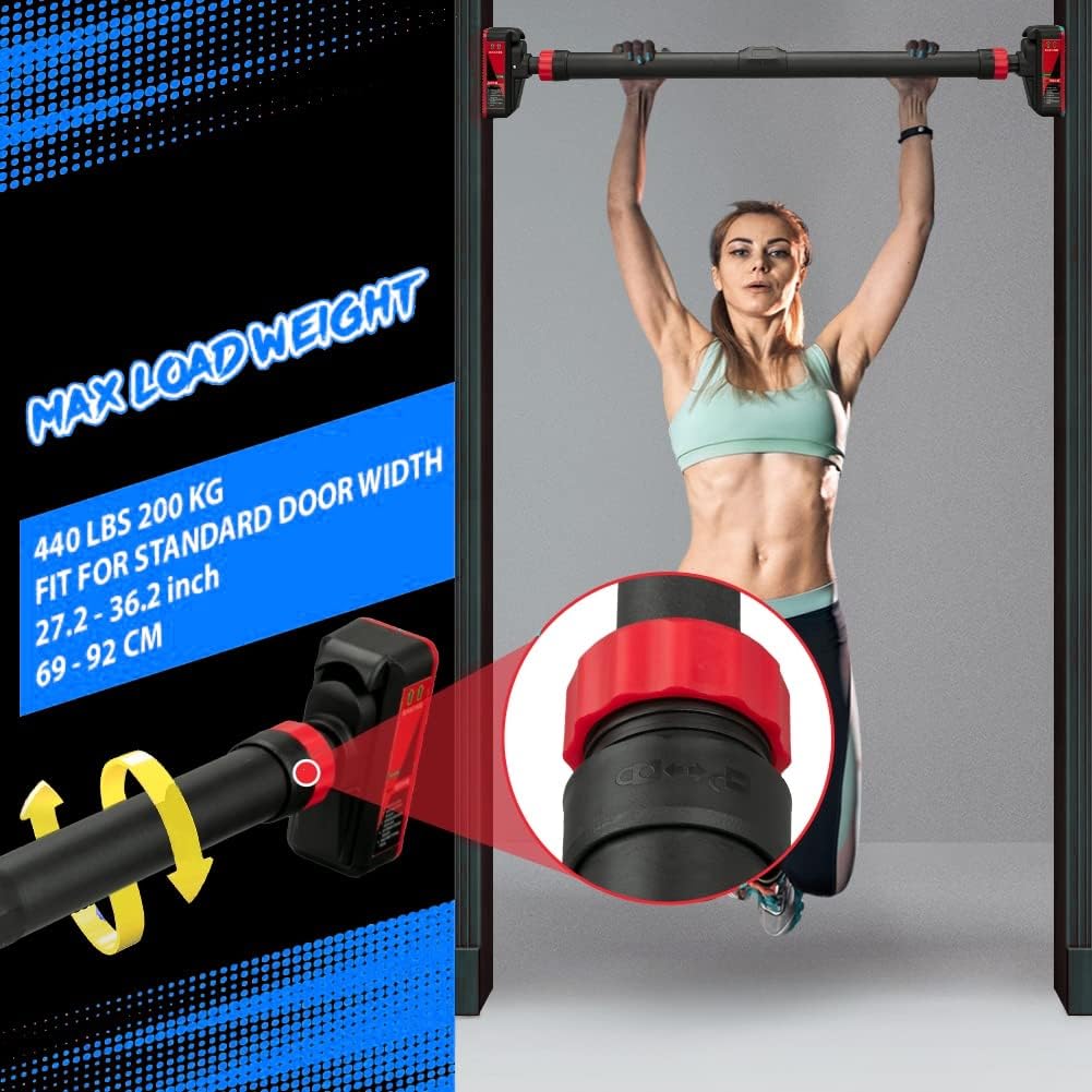 Door Pull Up Bar No Screw - Verstelbare Pull-up Bar voor de Deur
