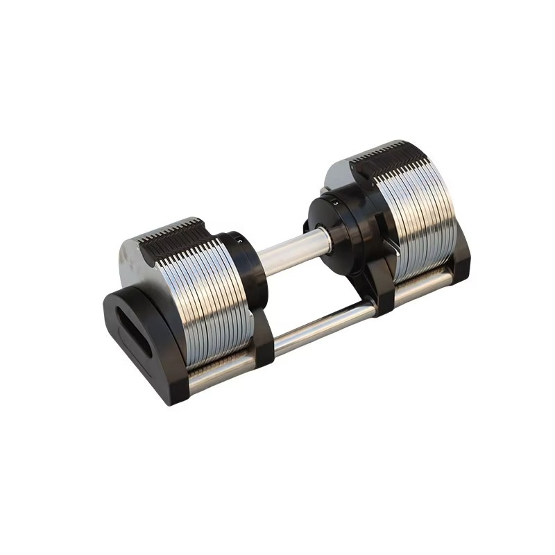 Adjustable Dumbbell Pair 40Kg - Hoge kwaliteit 40kg commerciële fitnessapparatuur verchroomde