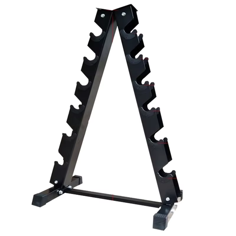 Fitness Equipment - Multifunctionele 10-laags stalen driehoekige halterrek, opbergstandaard,