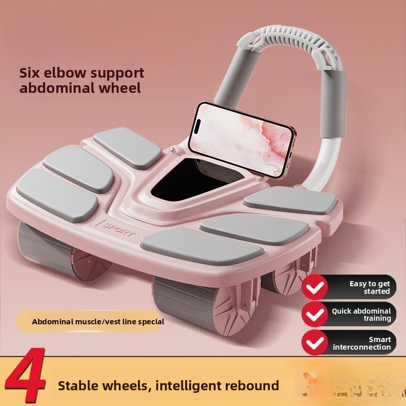 Buikwiel met zes elleboogsteun - Ab Roller Wheel With Elbow Support recensie en prijs