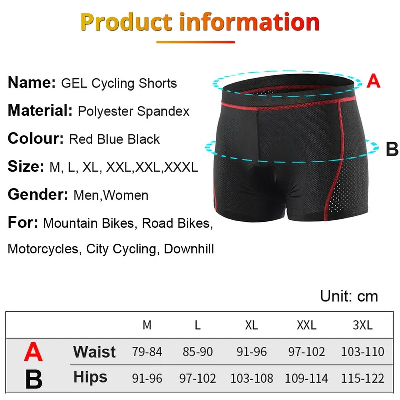 NEWBOLER MTB-fietsbroek voor h - Padded Cycling Shorts 5D Gel recensie en prijs