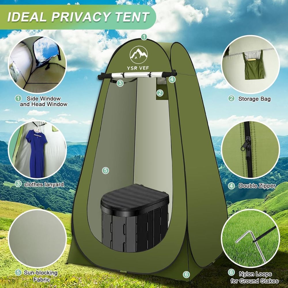 Draagbare toilettas, kampeerto - Camping recensie en prijs