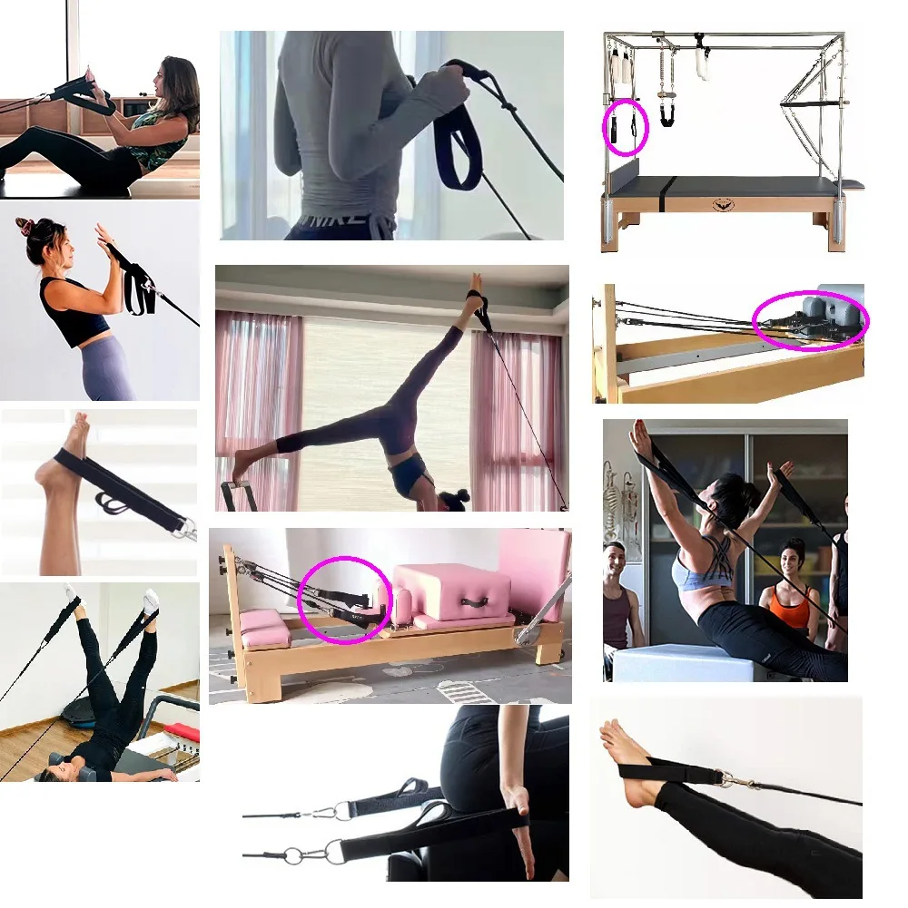 Dubbele ring elastische yoga p - Pilates Bar Kit With Resistance Bands recensie en prijs