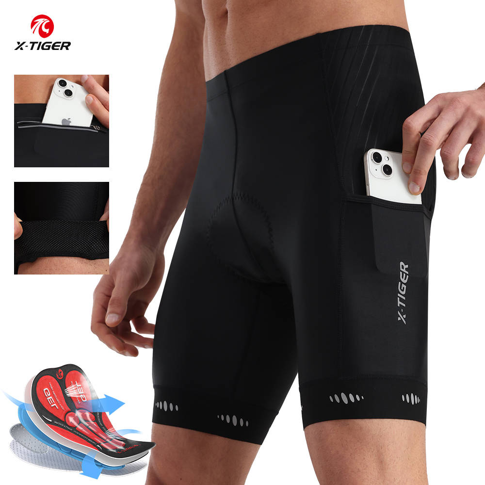 X-TIGER heren fietsbroek met r - Padded Cycling Shorts 5D Gel recensie en prijs