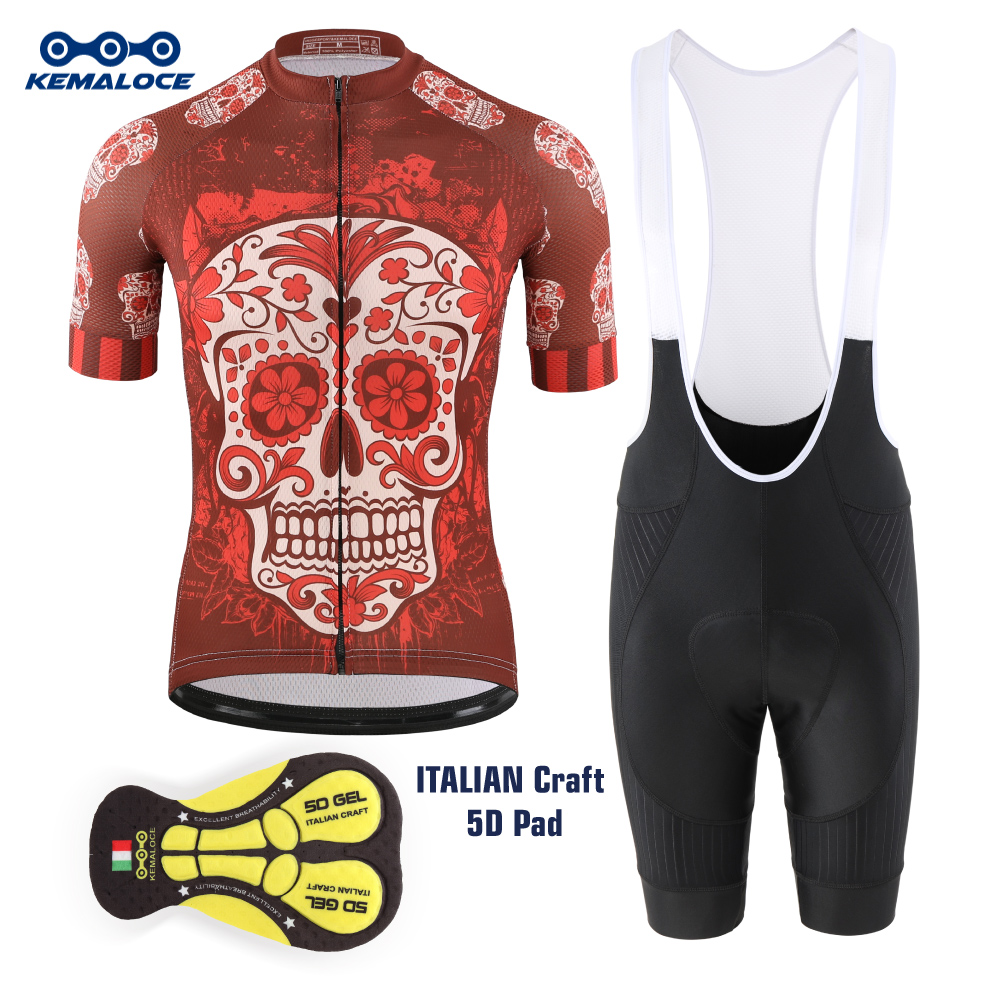 Kemaloce Rode Wielertrui Manne - Padded Cycling Shorts 5D Gel recensie en prijs