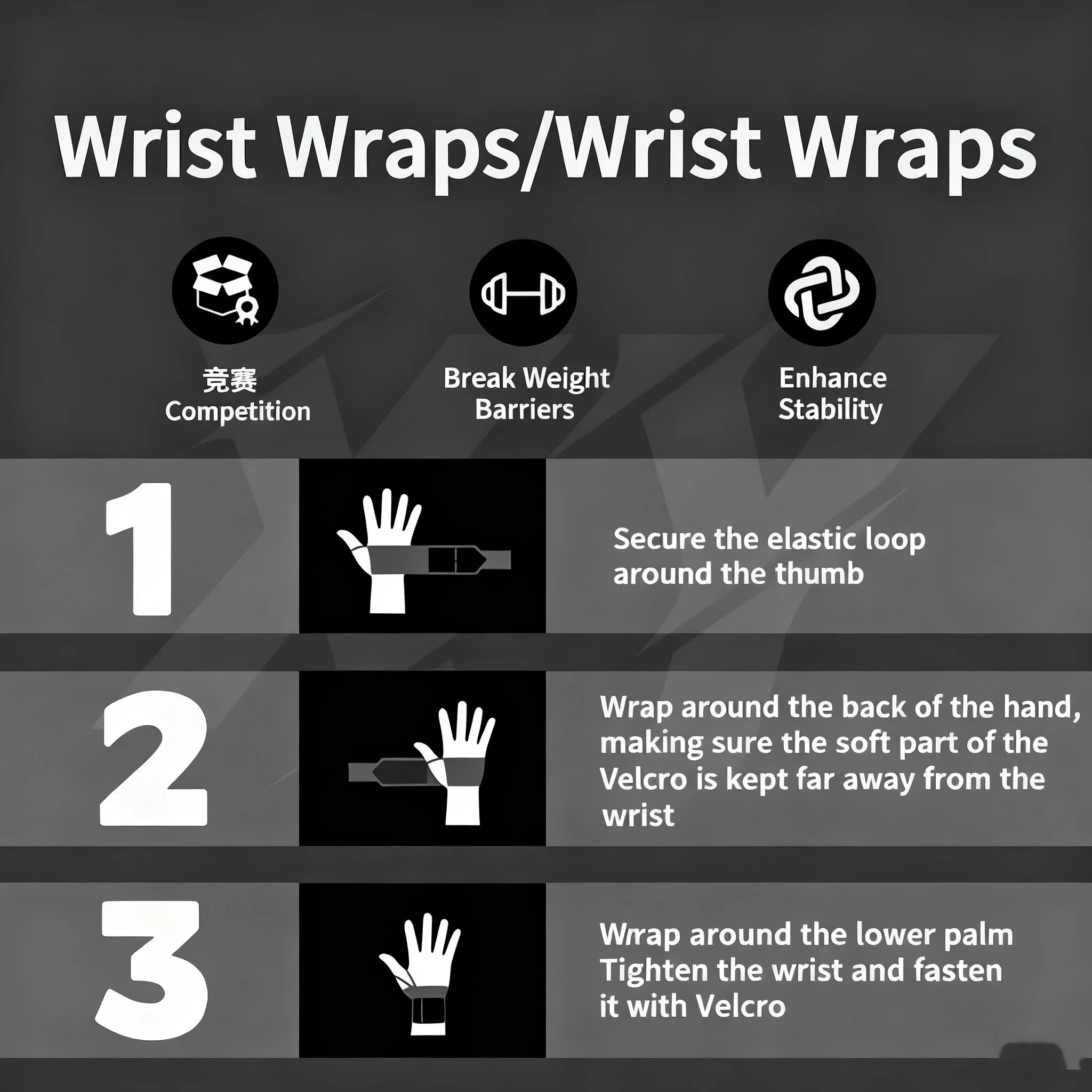 1 paar Gym Sport Gewichtheffen - Wrist Wraps Weightlifting Support recensie en prijs