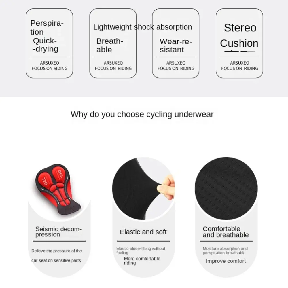 5D Gel Pad Schokbestendig Adem - Padded Cycling Shorts 5D Gel recensie en prijs