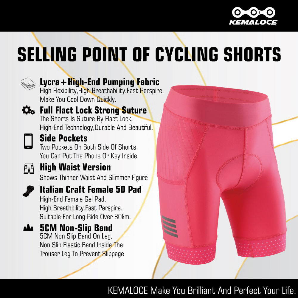 Kemaloce Vrouwen Fietsbroek 20 - Padded Cycling Shorts 5D Gel recensie en prijs