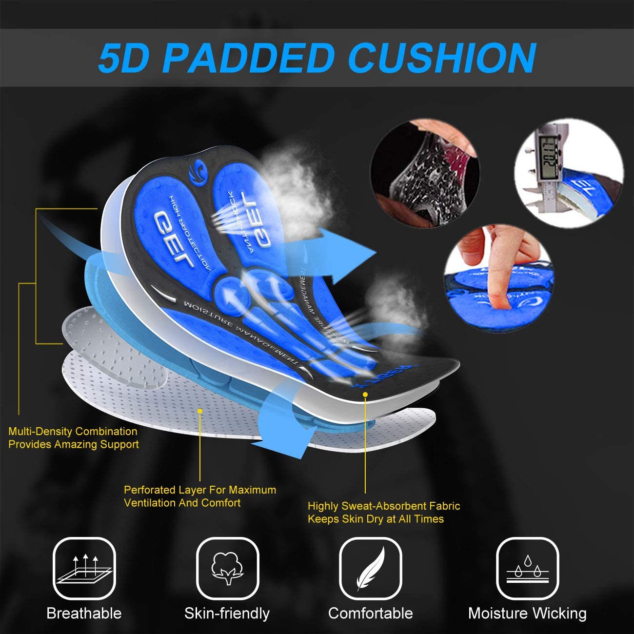 X-Tiger Fietsondergoed Pro 5D  - Padded Cycling Shorts 5D Gel recensie en prijs