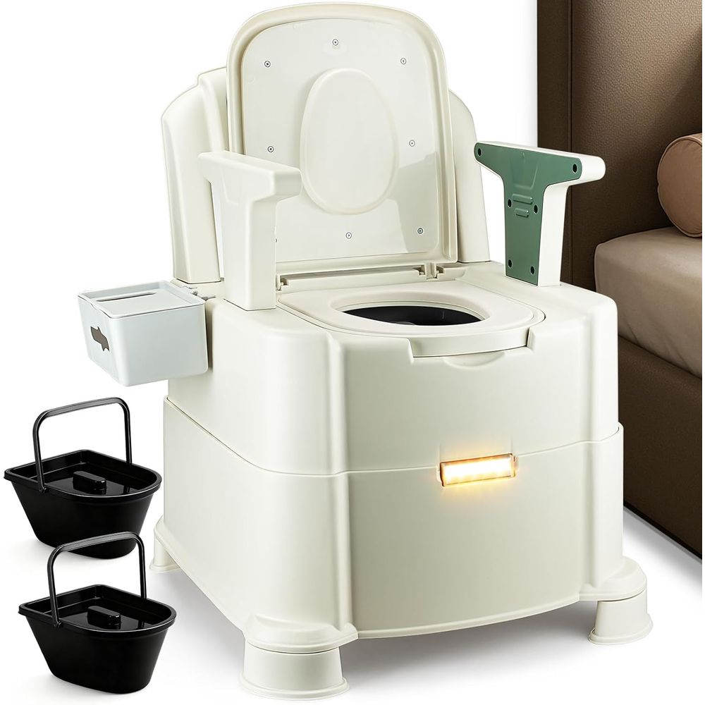 Nachtkastje-toilet, 500 lbs zw - Camping recensie en prijs
