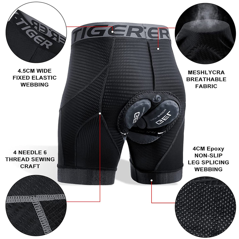 X-TIGER heren fietsondergoed s - Padded Cycling Shorts 5D Gel recensie en prijs