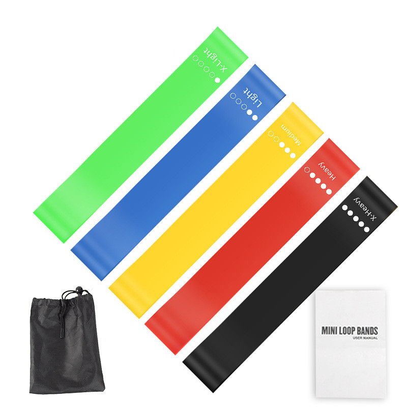 5-delige TPE weerstandsbandens - Pilates Bar Kit With Resistance Bands recensie en prijs