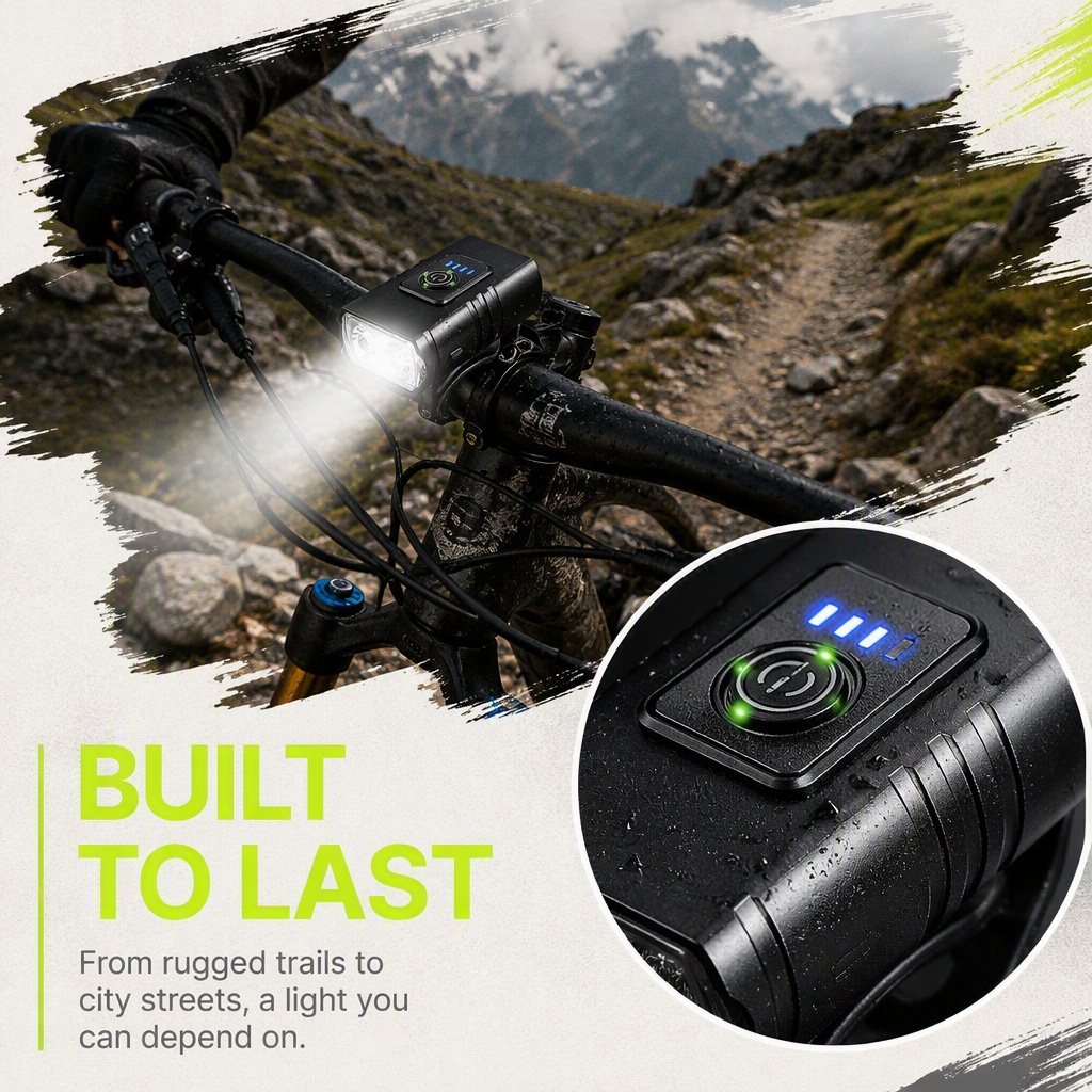 Fietslamp USB Oplaadbare LED F - Rechargeable Bicycle Headlight 1000 Lumen recensie en prijs