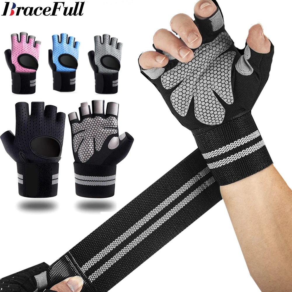 1 paar halve vinger gym fitnes - Wrist Wraps Weightlifting Support recensie en prijs