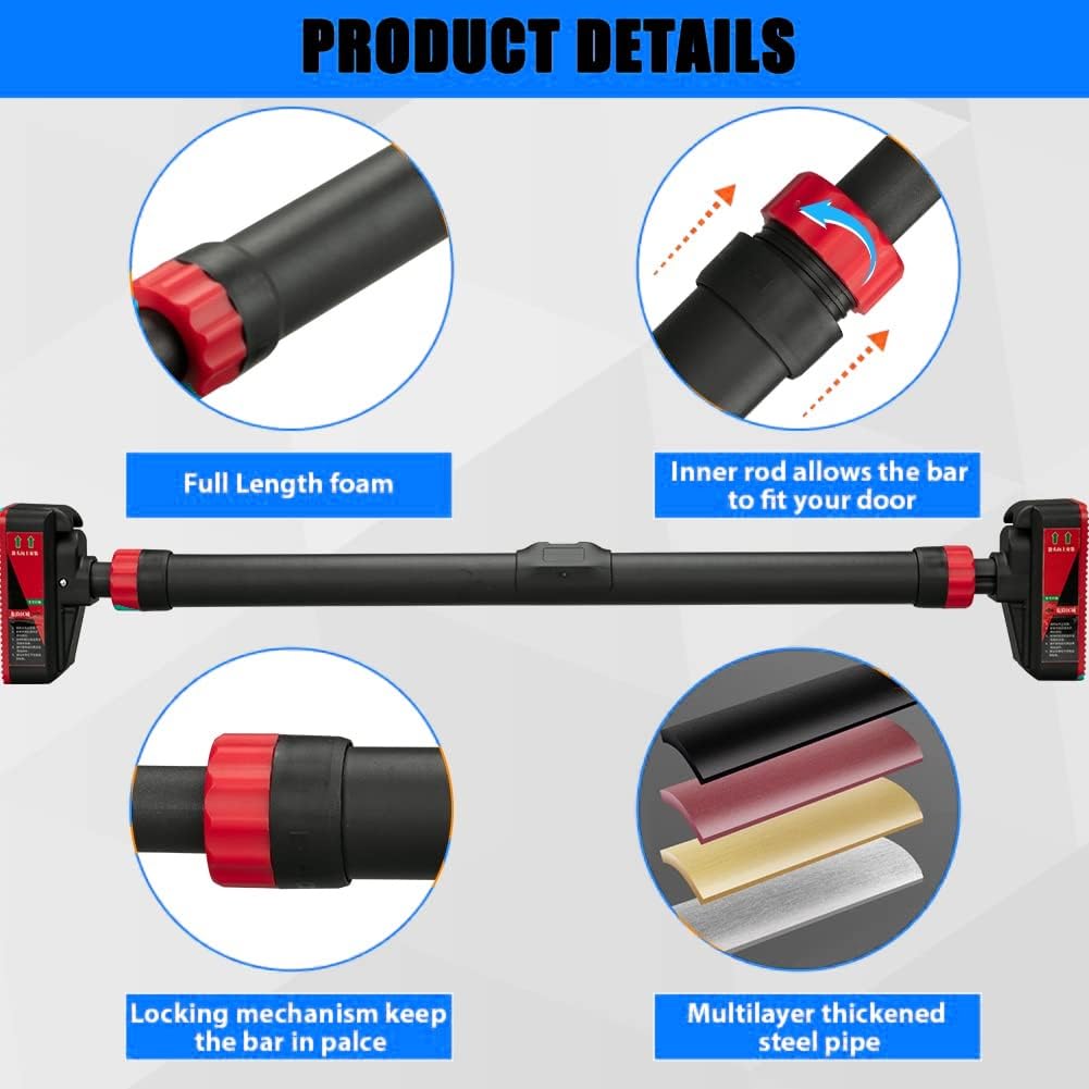 Verstelbare Pull-up Bar voor d - Door Pull Up Bar No Screw recensie en prijs