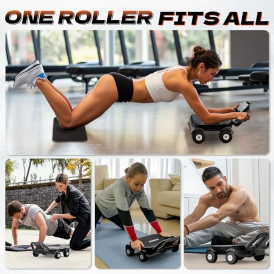 Ab Roller Wheel voor thuisgym  - Ab Roller Wheel With Elbow Support recensie en prijs
