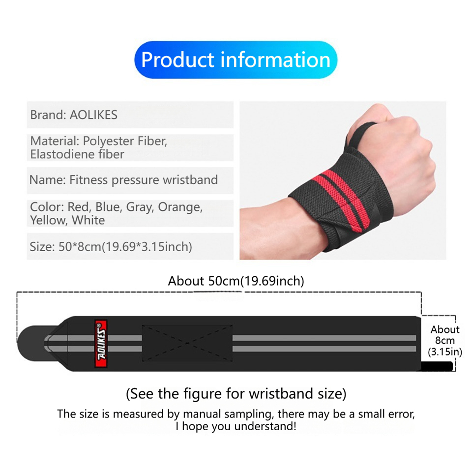 AOLIKES Fitness Polsbandages G - Wrist Wraps Weightlifting Support recensie en prijs